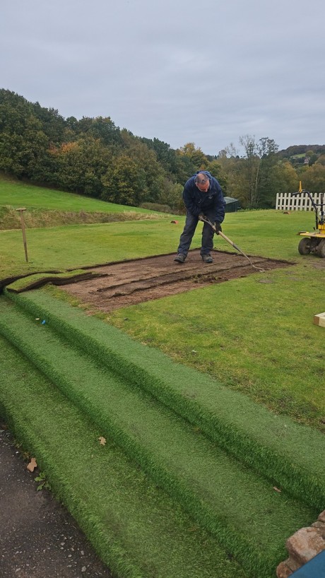 Course tee groundworks